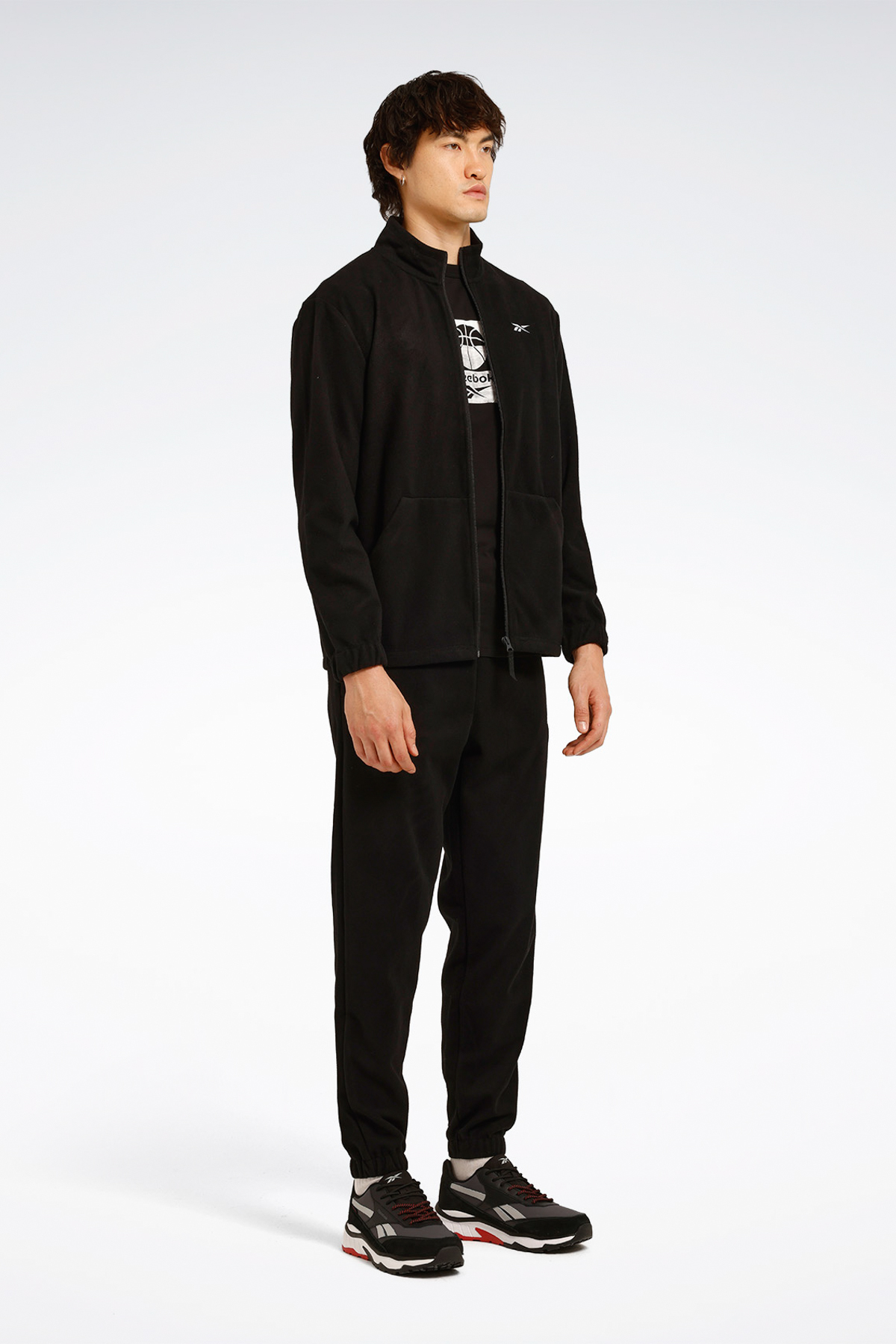 کفش مردانه پشمی مشکی ID -F FLEECE FZ — مشکی ID REEBOK-F FLEECE FZ — تصویر 6 از 8