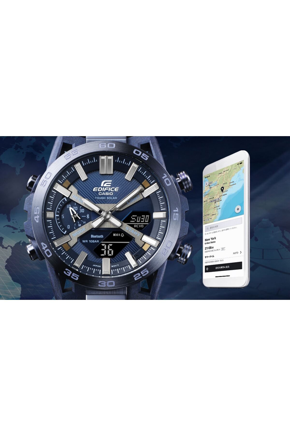 Casio-ساعة يد ECB-2000CB-2ADF 3