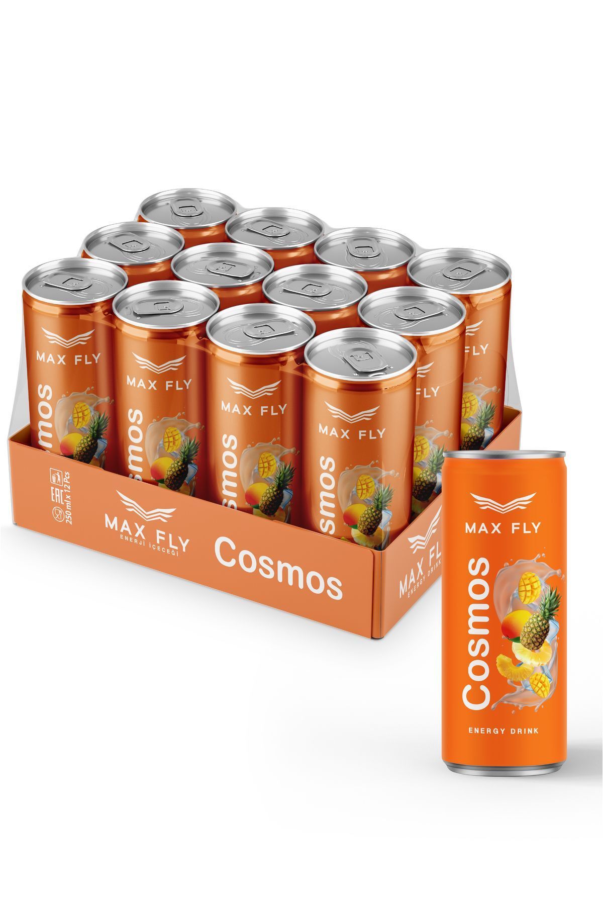 MAX FLY Cosmos Enerji Içeceği 250ml 12 Adet