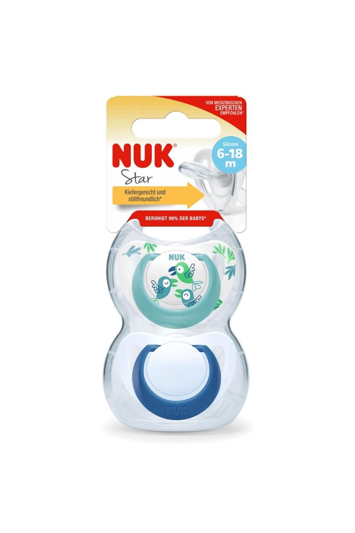 Nuk-Star Silicone Pacifier 2-Pack (6-18 MONTHS) 8