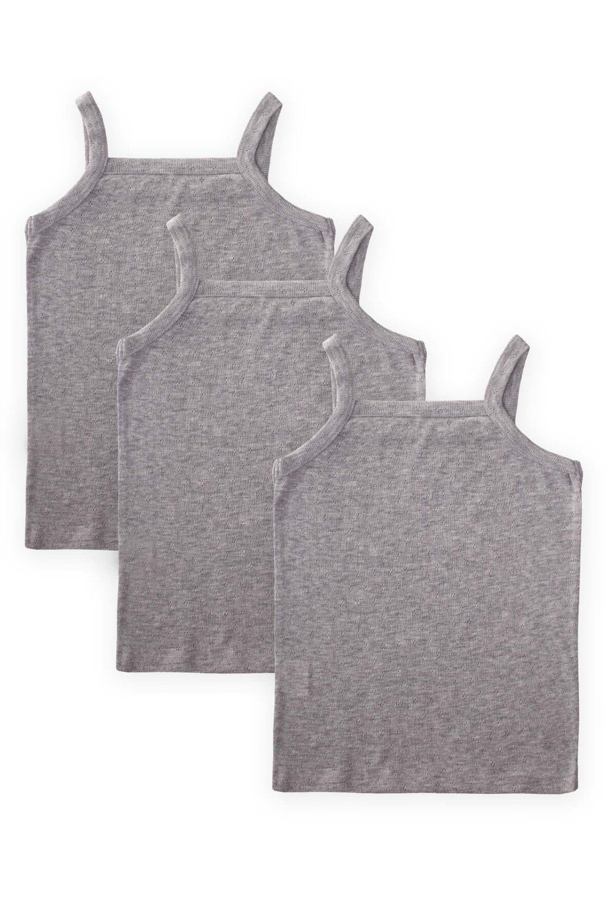 Cigit-Tricou cu trei piese Grey Melange - 2-9 ani 2