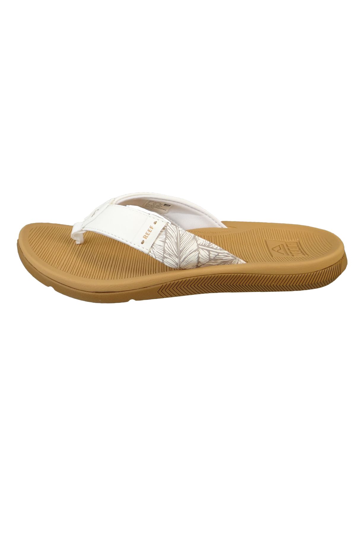 Reef-Damen Zehentrenner Sandalen Santa Ana Zehentrenner CI7130 Weiß Cloud Leder mit EVA 3