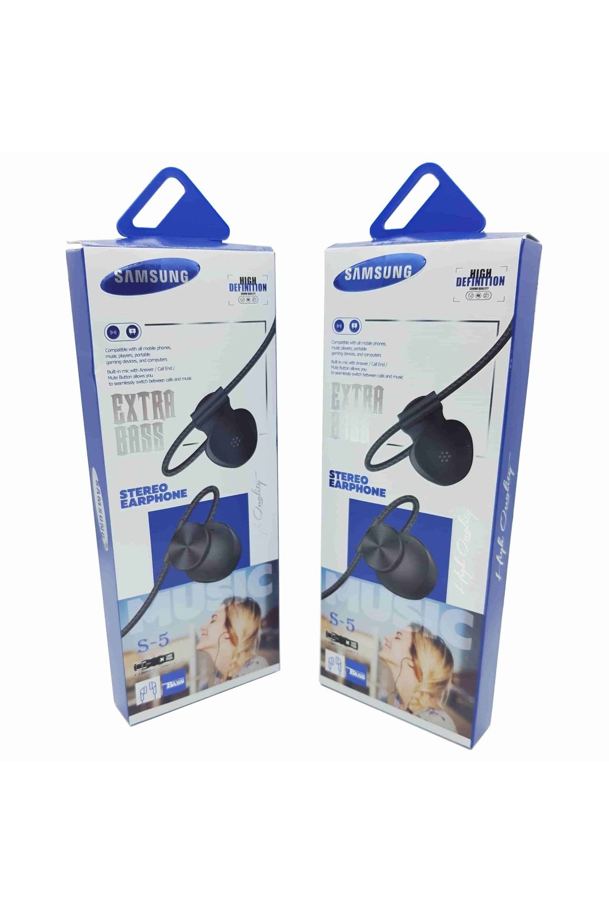 TEKNOTOK 3.5mm Jack Girişli Kablolu Kulaklık Samsung S-5