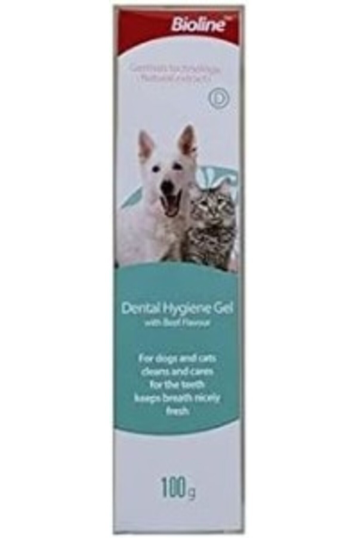 Tedarik Genel Bioline Kedi ve Köpekler İçin Ağız Bakım Sıvısı, Biftek Aromalı, 100 G