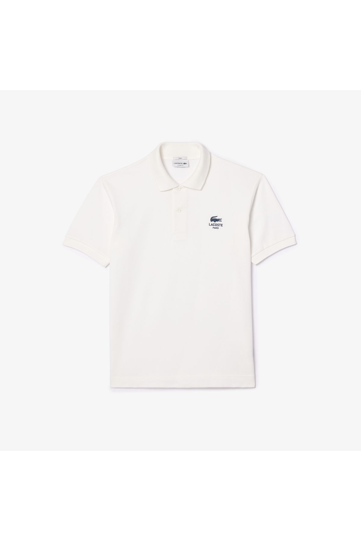 تی شرت یقه پولو مردانه و زنانه L.12.12 یونیسکس کلاسیک مناسب چوگان سفید Lacoste