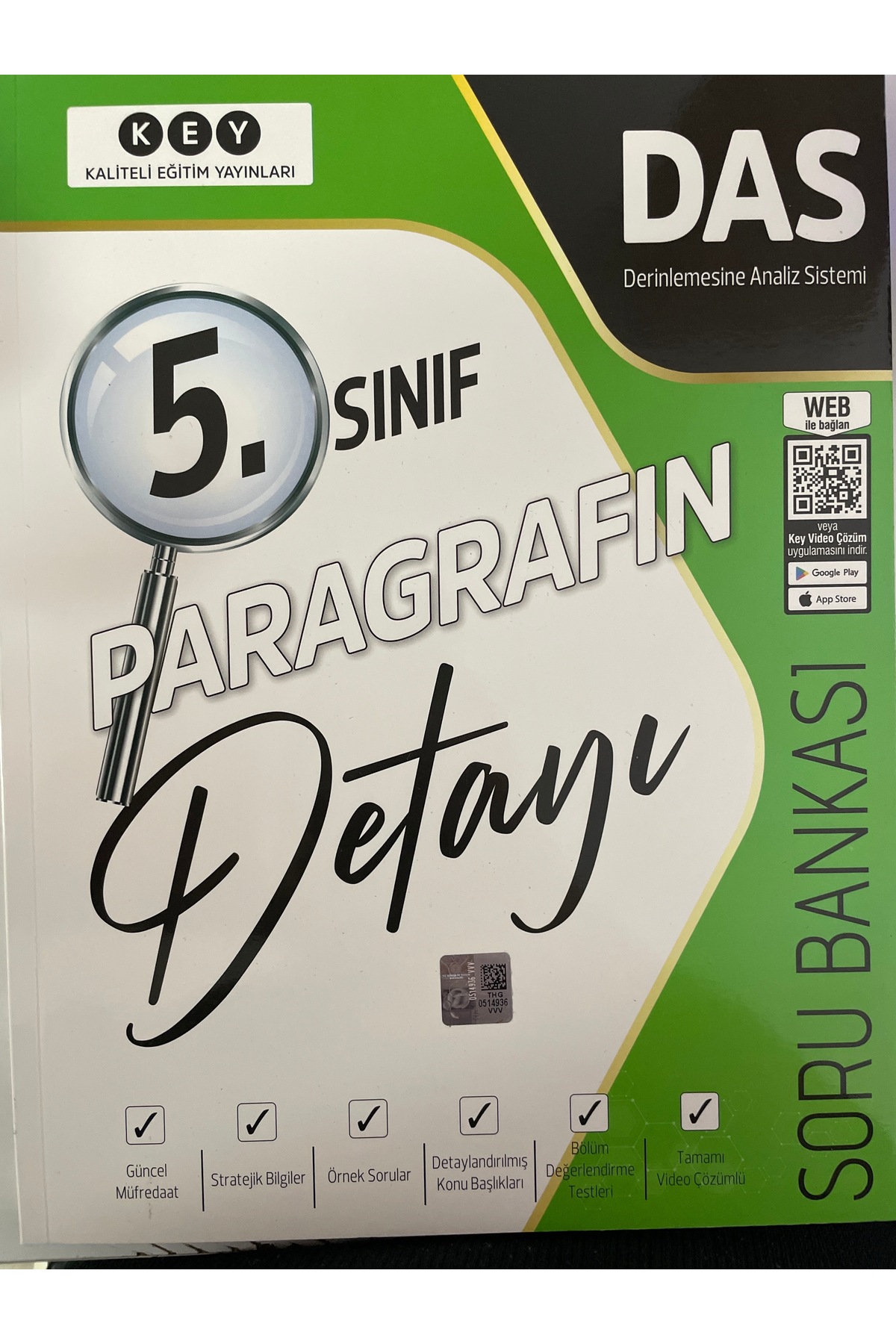Key Kaliteli Eğitim Yayınları KEY YAYINLARI 5.sınıf paragrafın