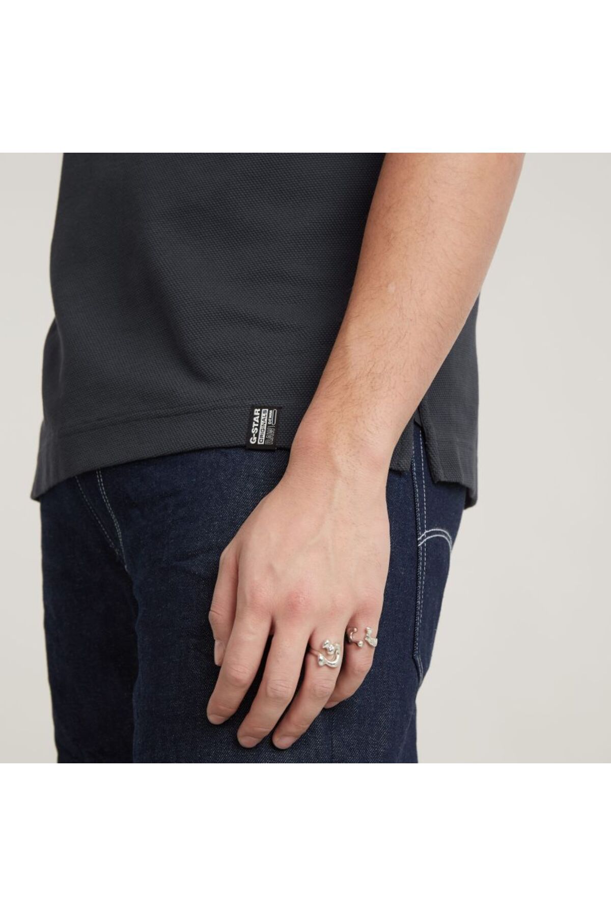تی شرت خاکستری مردانه G STAR RAW چوگان اورجینال G-STAR RAW