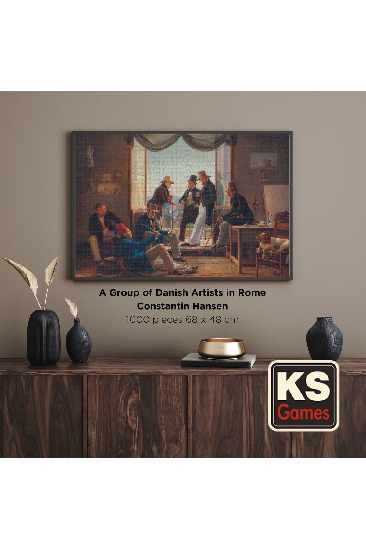 پازل گروهی از هنرمندان دانمارکی در 1000 قطعه رم Ks Games