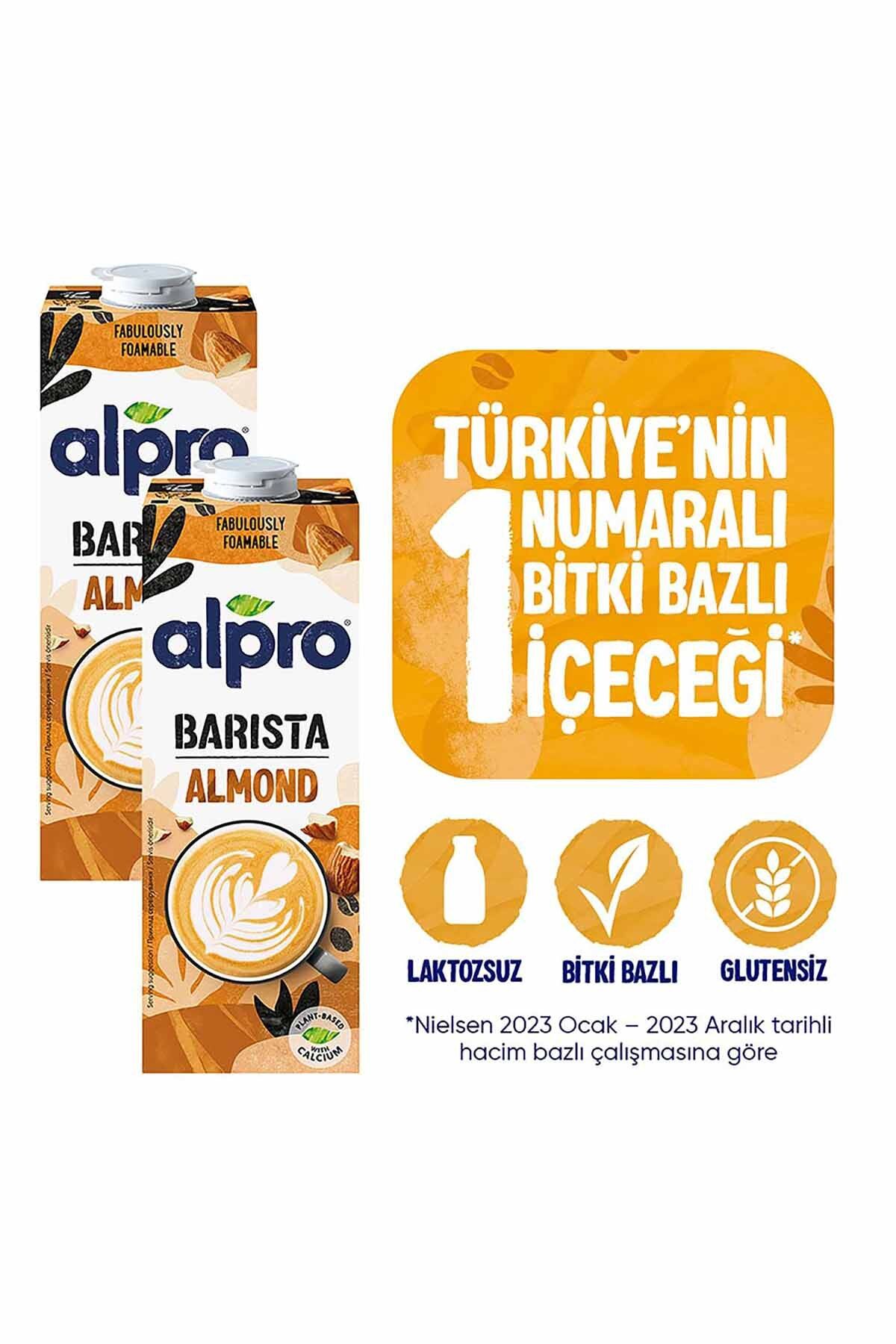 Alpro Barista Badem Sütü 2x1 Lt Avantajlı Paket