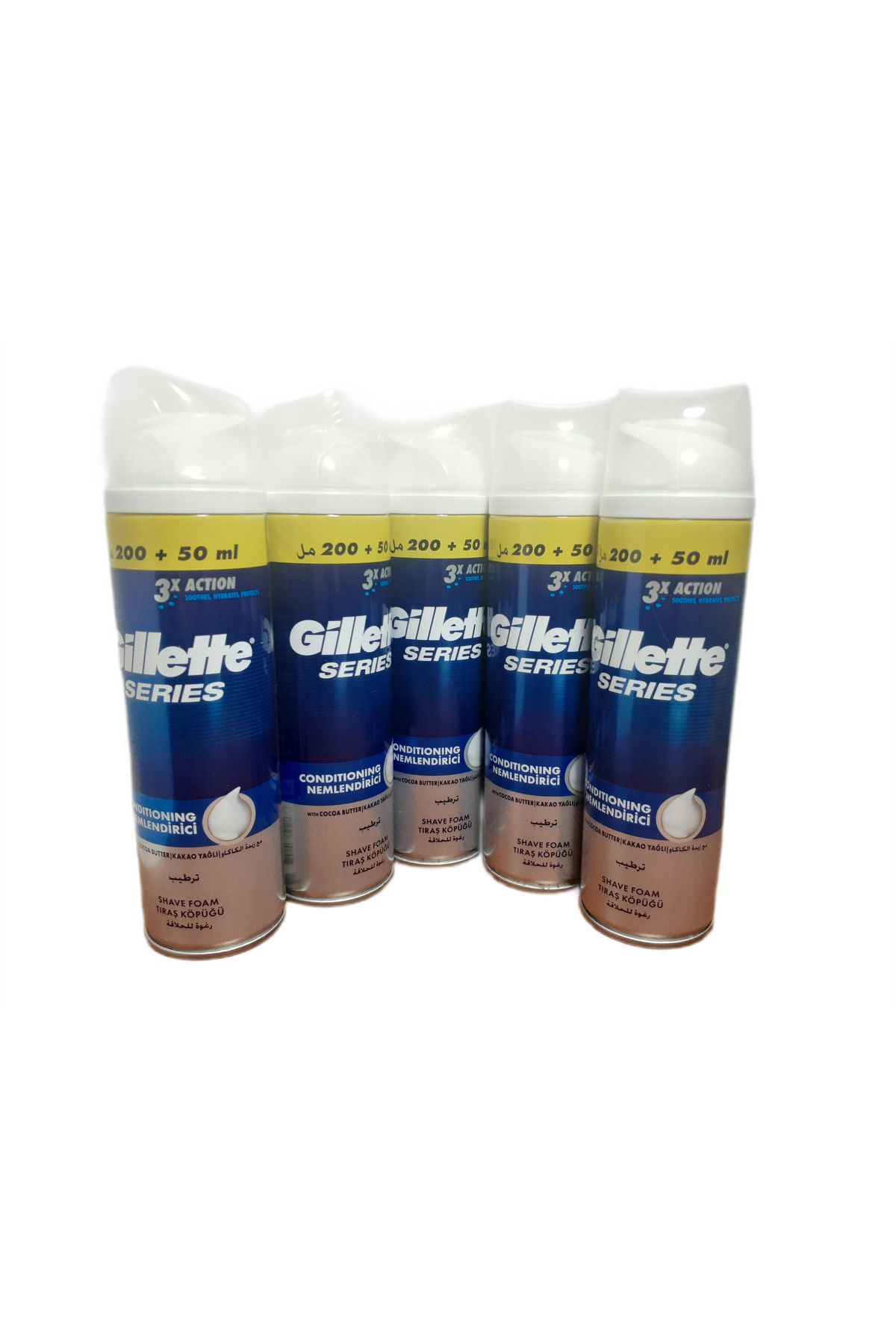 Gillette SERİES NEMLENDİRİCİ KÖPÜK 250 ML X 5 ADET