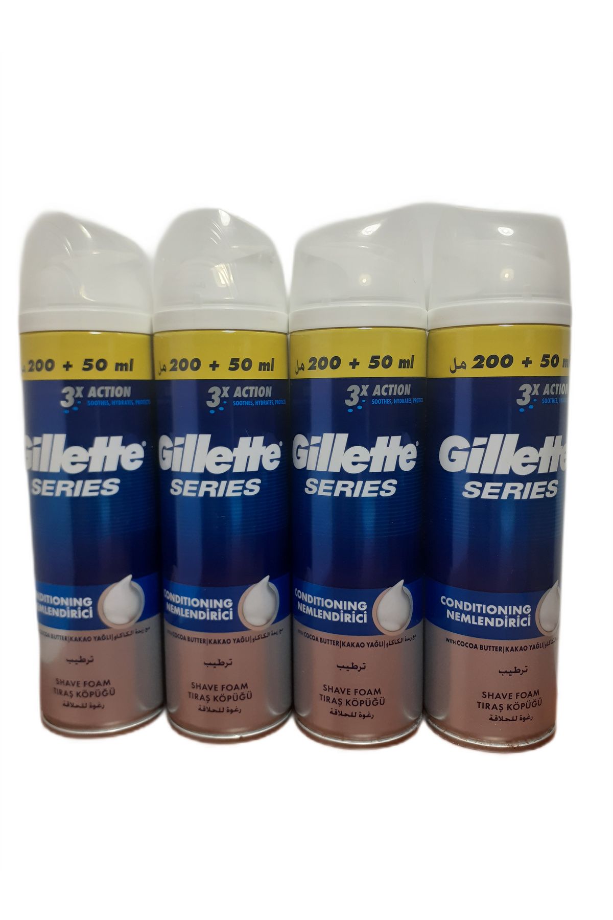 Gillette SERİES NEMLENDİRİCİ KÖPÜK 250 ML X 4 ADET