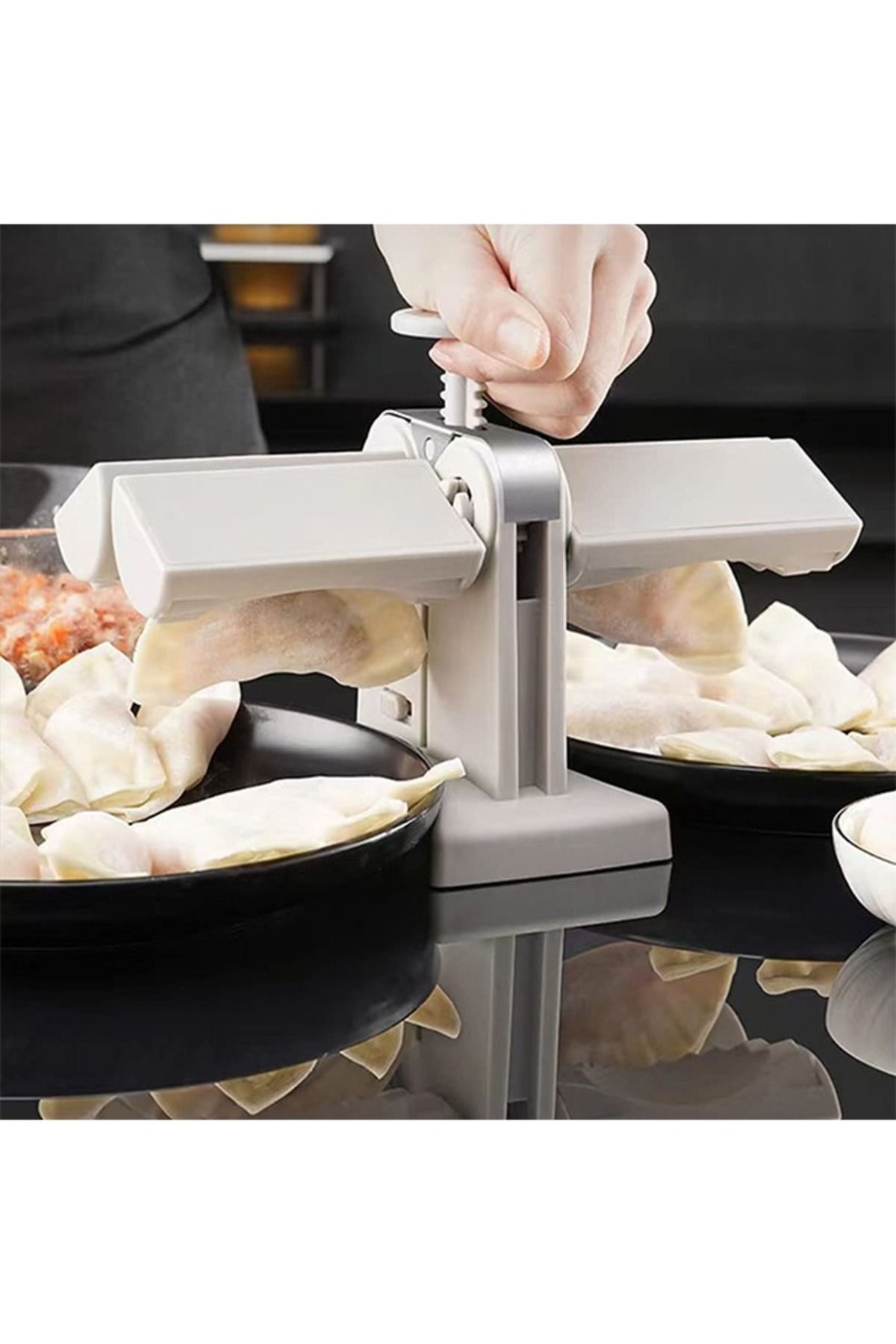 Taimi-Automatic Dumpling Maker Mould Machine Household Dumpling Maker Press Double Head 4