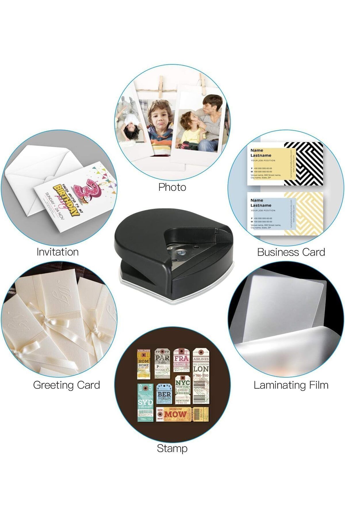 Taimi-R4 Mini Corner Rounder Punch, 4mm, Portable for Card Craft, Scrapbook, DIY Projects 3