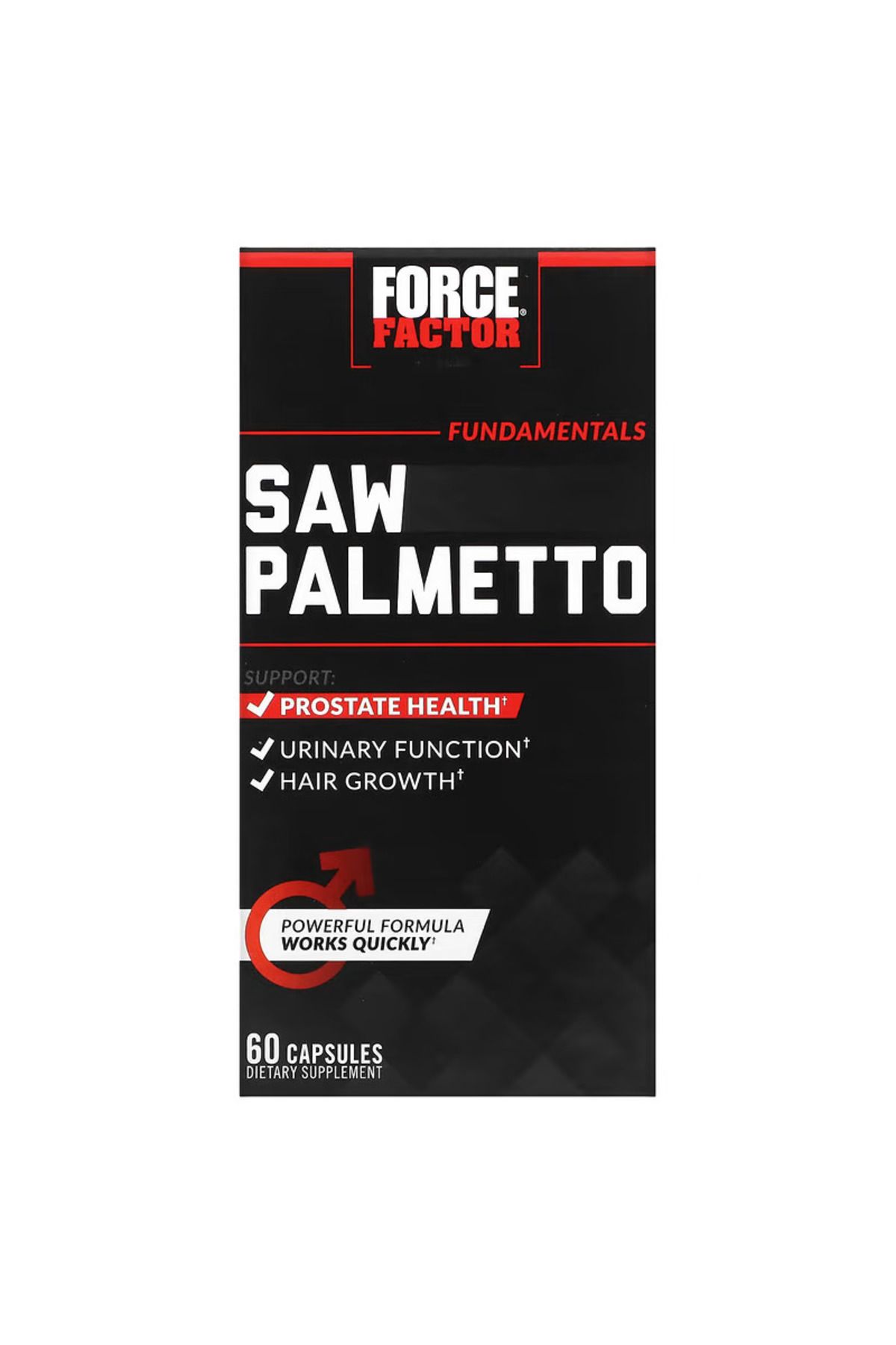 force factor Saw Palmetto Hai?r + Prostate 60 Kapsül