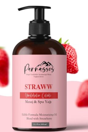 Parnassos Doğal Çilek Özlü Duyusal & Nemlendirici Aromaterapi Masaj Yağı – Ra...