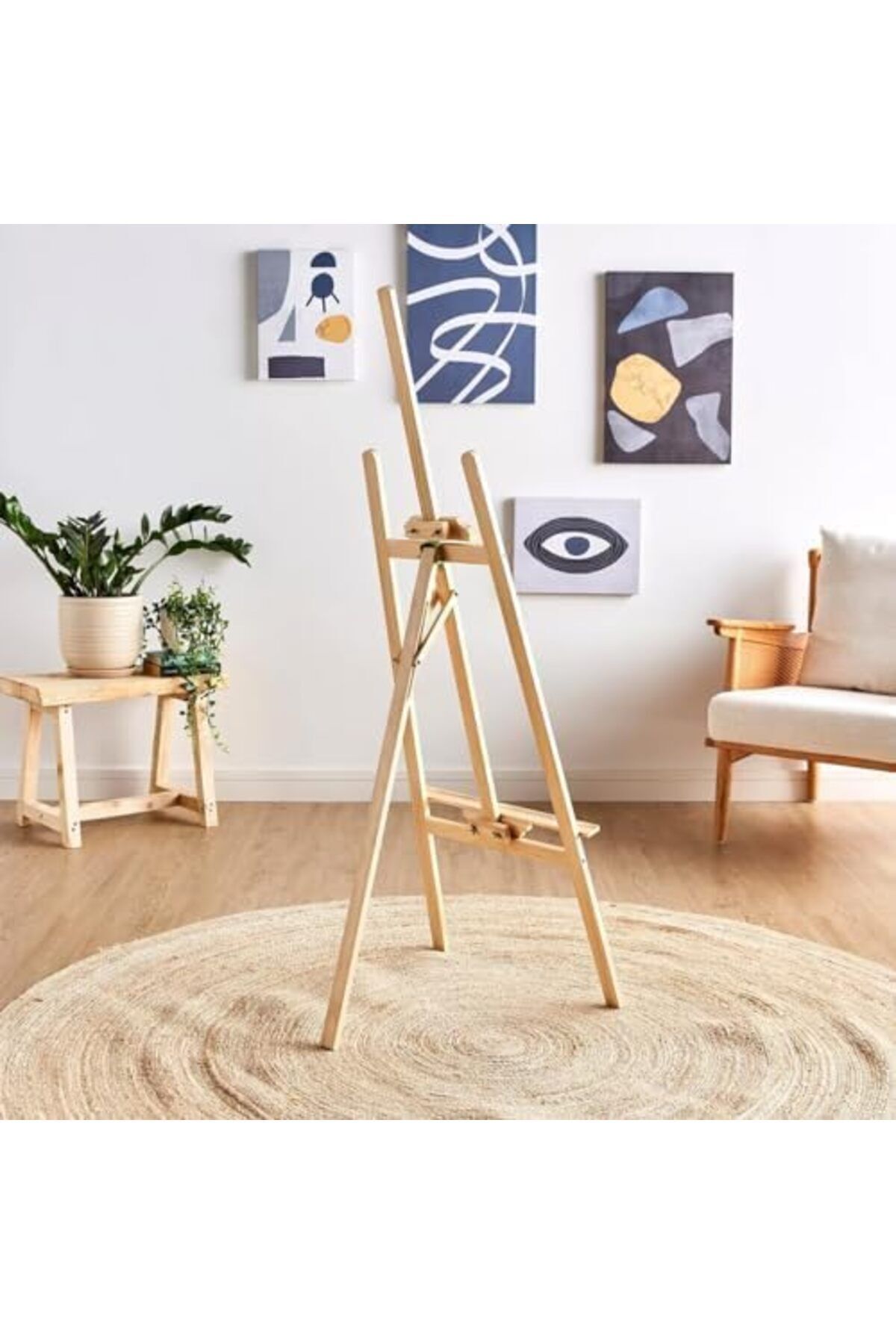 Taimi-Wooden Drawing Stand Beige 1.75m 2