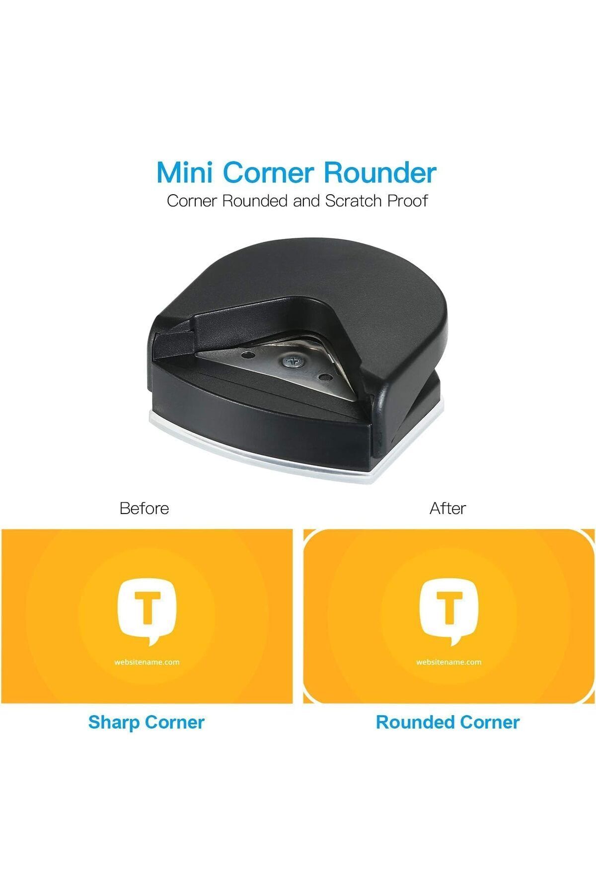 Taimi-R4 Mini Corner Rounder Punch, 4mm, Portable for Card Craft, Scrapbook, DIY Projects 4