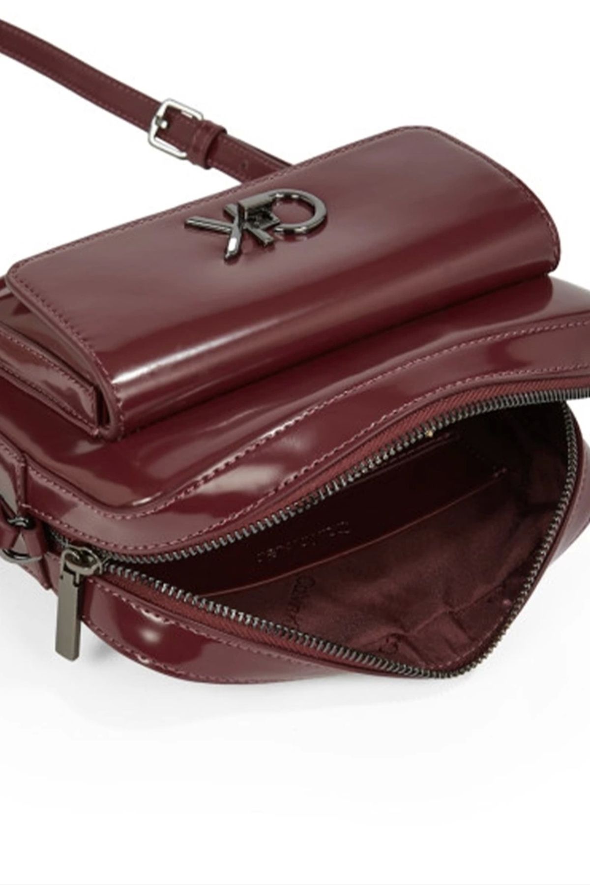 Calvin Klein-Women's Purple Lock Camera Bag 5