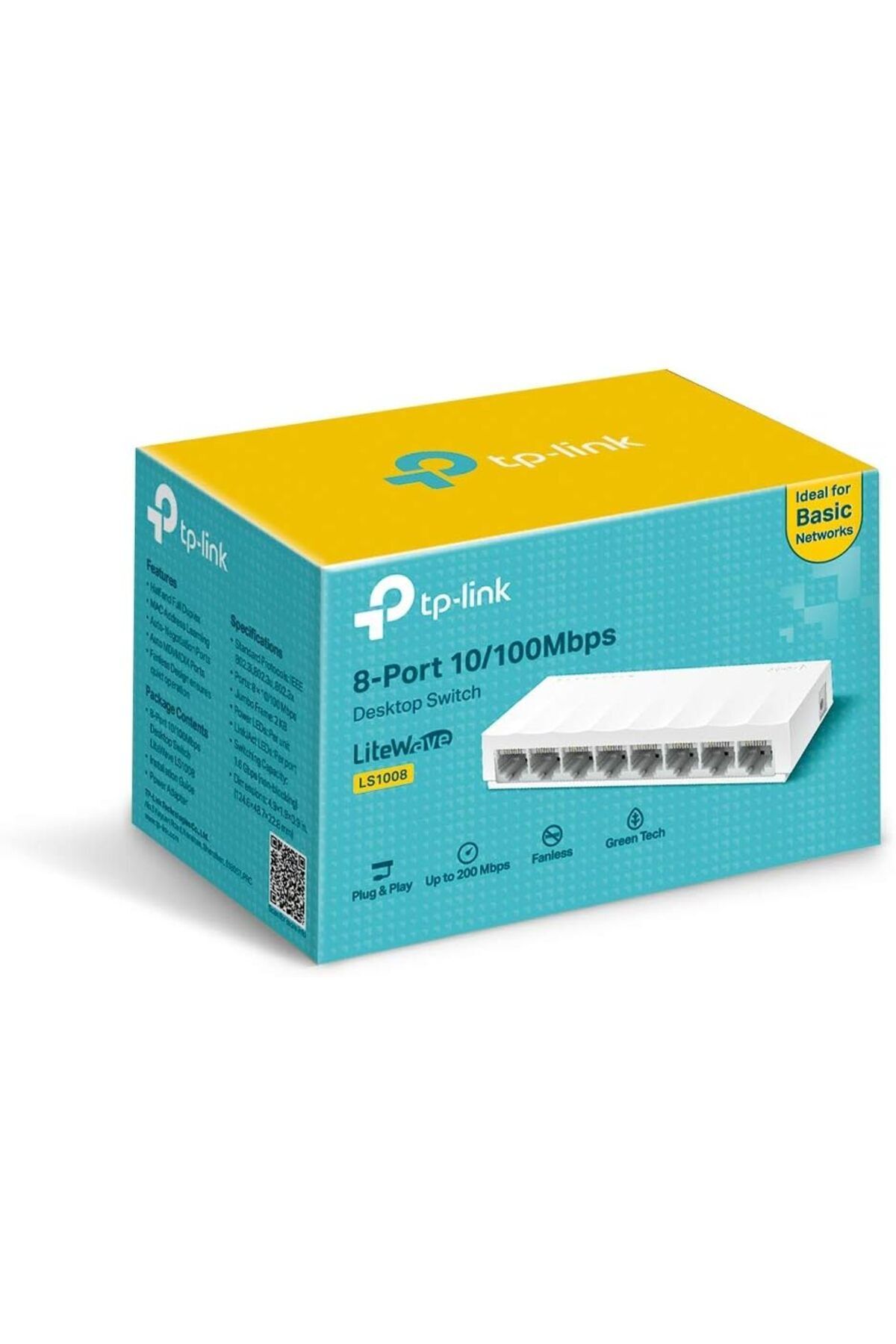 TP-LINK-LS1008, Unmanaged Fast Ethernet Switch 6