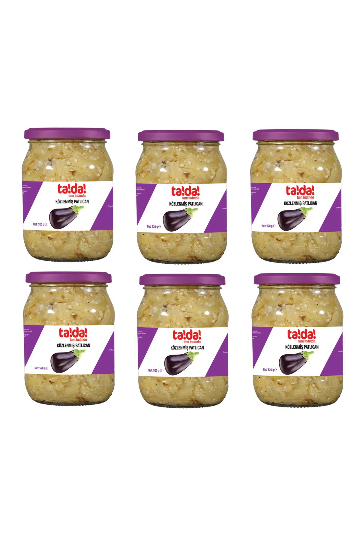 TADALIM Közlenmiş Patlıcan 520 Gr 6 lıpaket