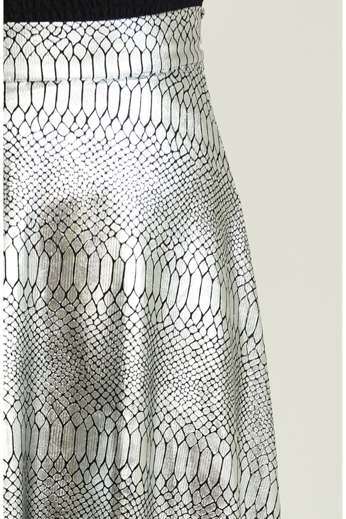 sefamerve-Digital bedruckter A-Linien-Rock 85032-01 Silber 4