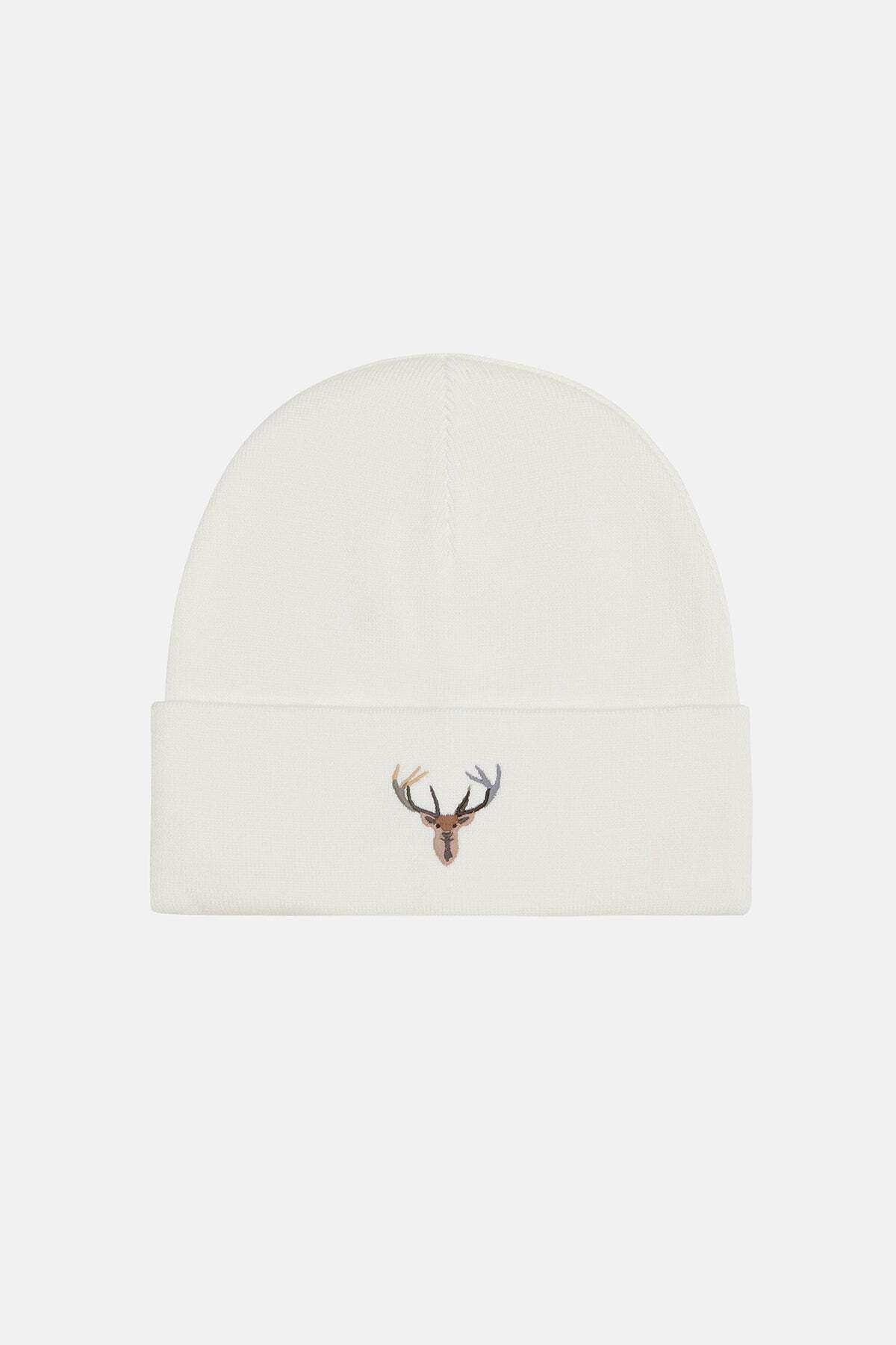 WWF Market-Ecru and Black Deer Beanie 1