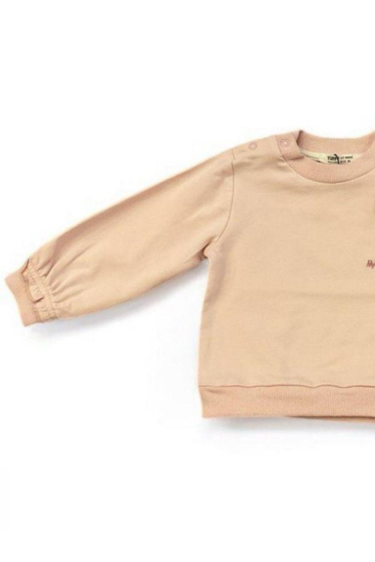 Zekids Kız Bebek Tavşan Baskılı Sweatshirt fotoğrafı 3 (önizleme)