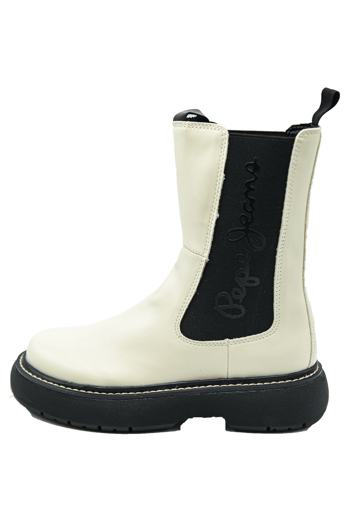 Pepe Jeans-Boty Pepe Jeans Yoko Chelsea, Bílé, Dámské 1