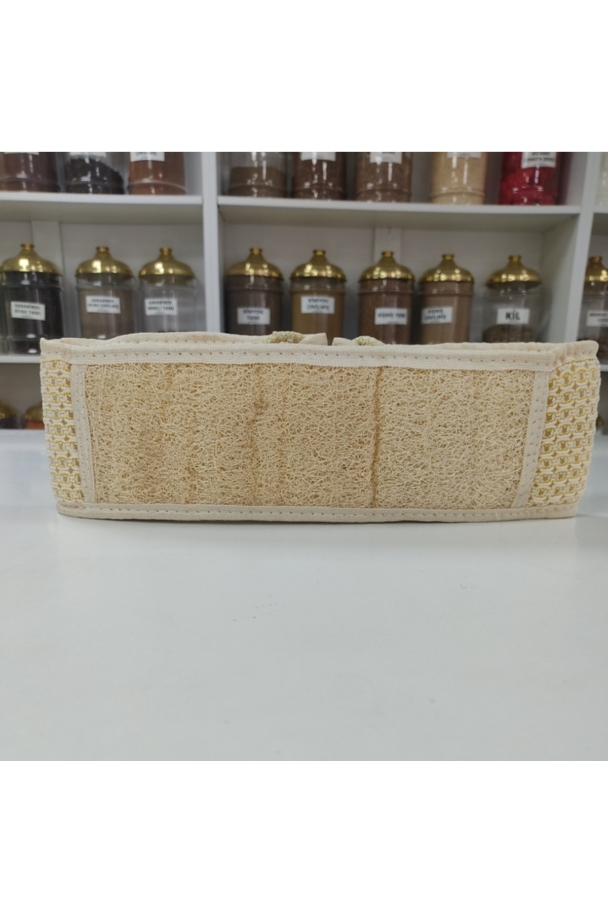 Bakkal Hasan-Natural Pumpkin Fiber Processed Long Kitchen Bathroom Fiber Pouch 3 Pieces - Bakkal Hasan 2