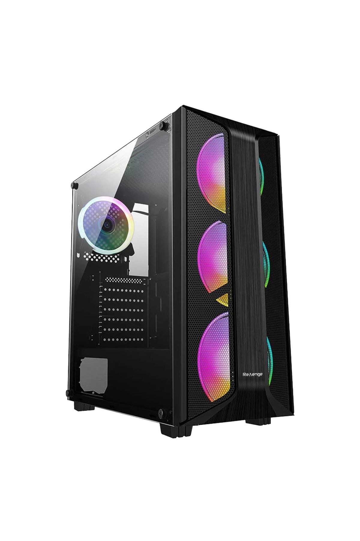 Revenge Night Hunter Atx Dream Uzaktan Kumandalı Cam Panel Mesh 4 Rgb Fanlı Gaming Oyuncu Kasası