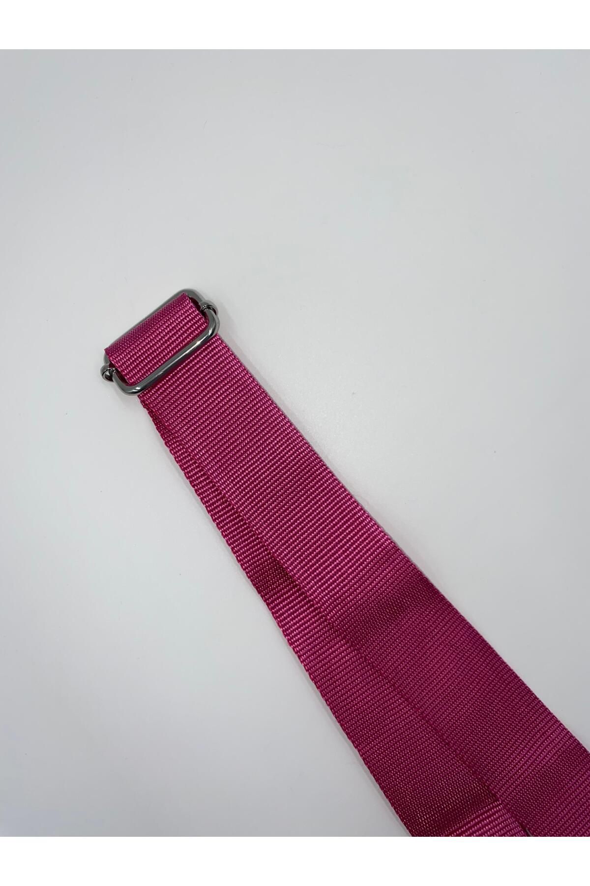 fluffy-Fuchsia Adjustable Bag Handle Fuchsia (Polyester) 110 cm W:4 cm 2