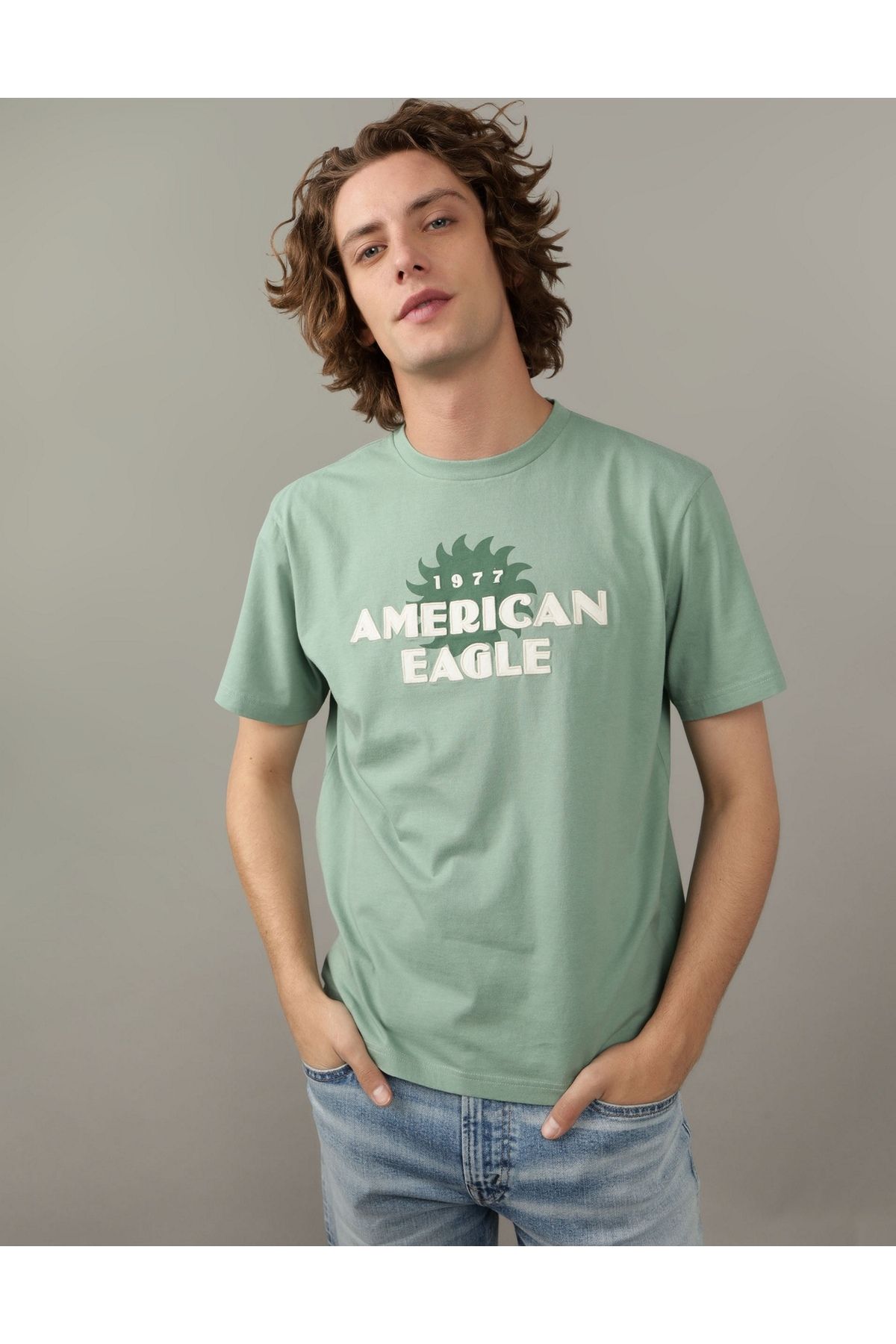 AMERICAN EAGLE-AE Logo Graphic T-Shirt 1