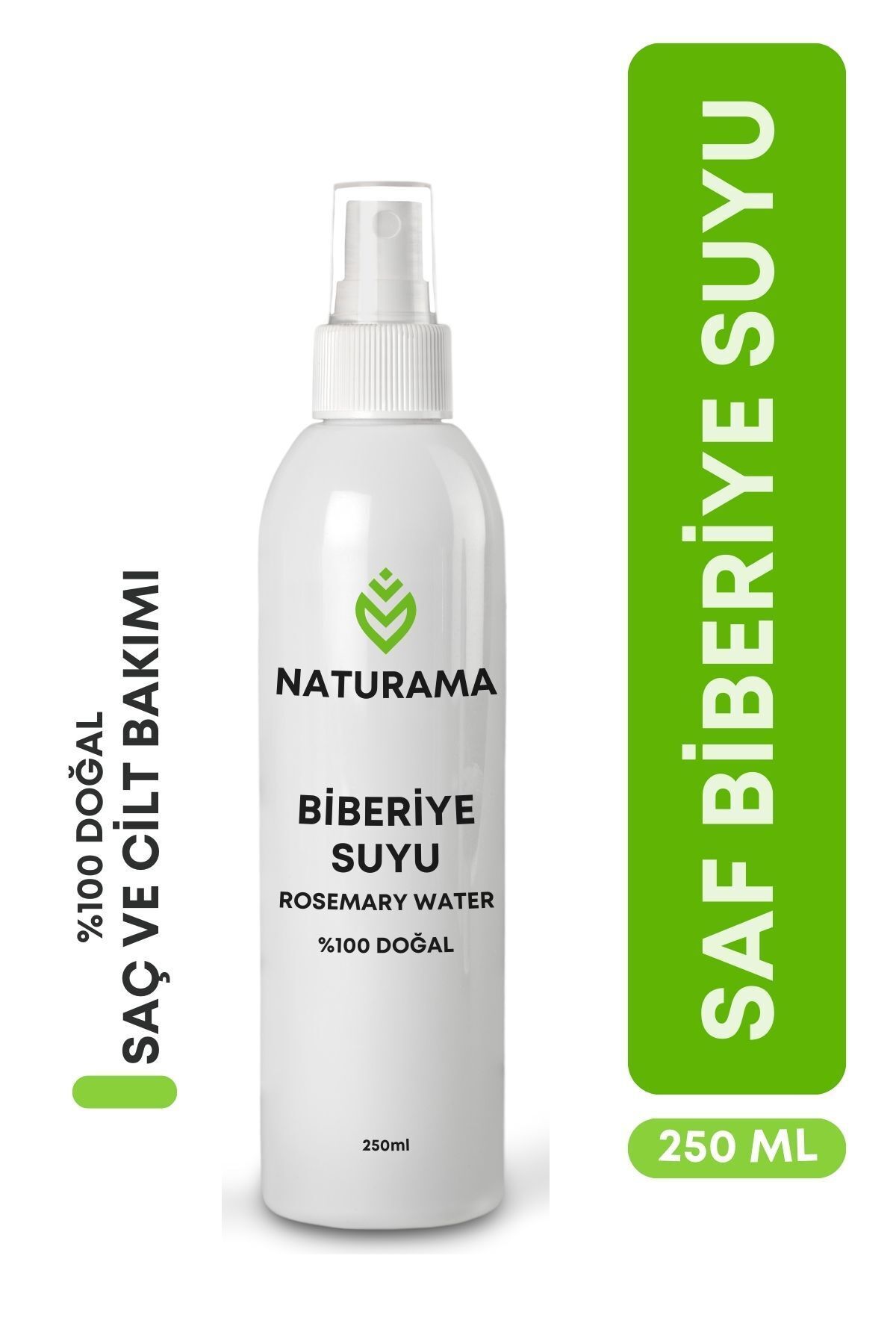 NATURAMA 250 ml Biberiye Suyu Dökülme Karşıtı Ve Saç Uzamasını Destekleyici Saç Toniği %100 Doğal Ve Saf