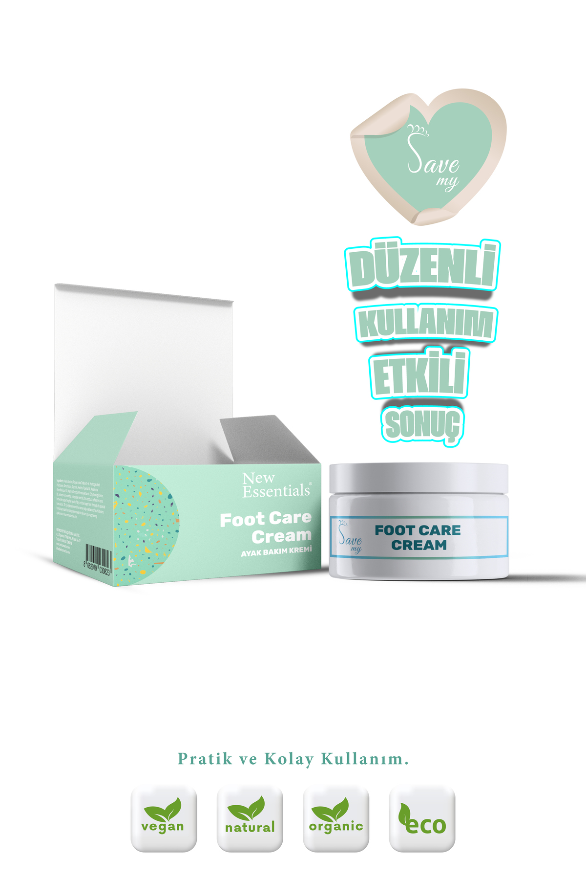 Foot Care Cream Topuk Çatlak Ve Ayak Bakım Kremi 50 ml — 8682079030823 — تصویر 2 از 4