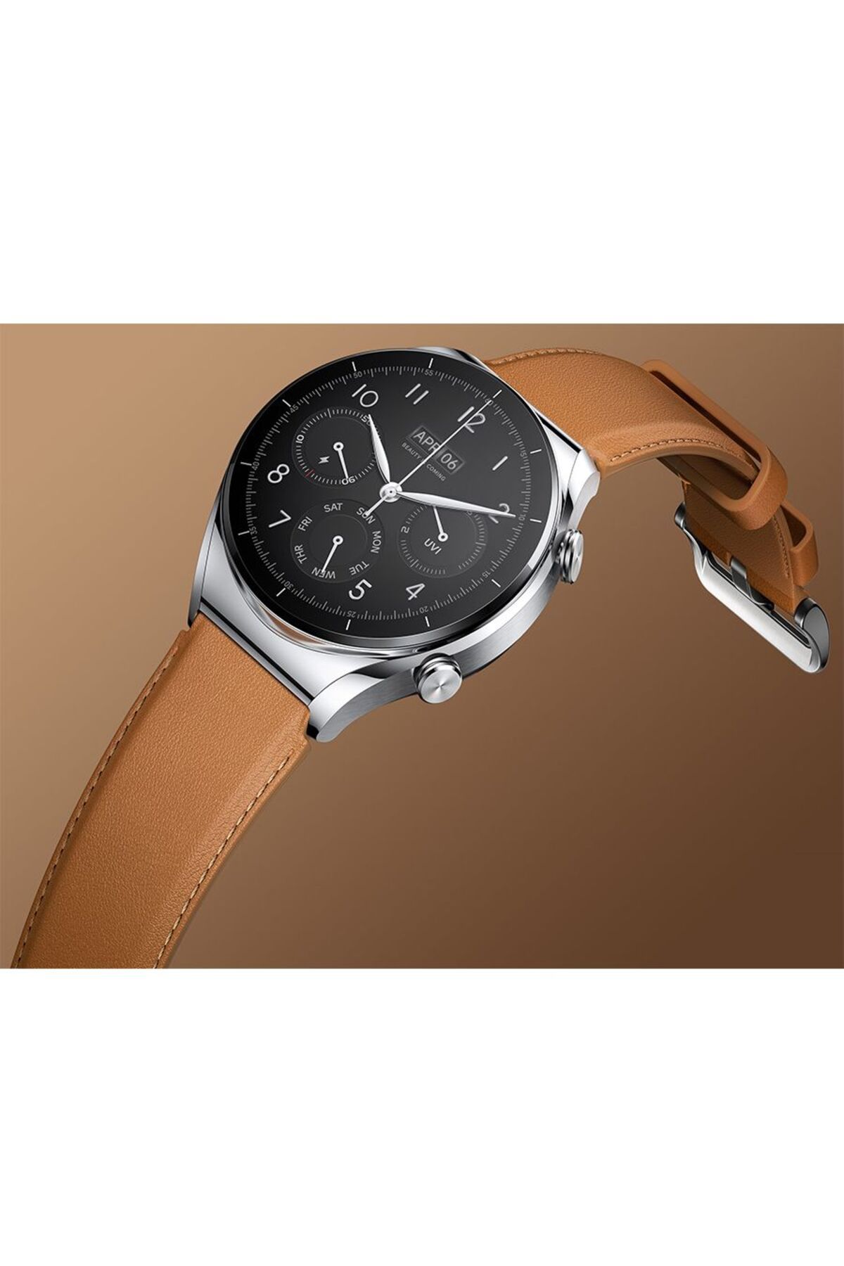 Xiaomi-Watch Leather Strap Compatible With Watch S1 - Brown 5