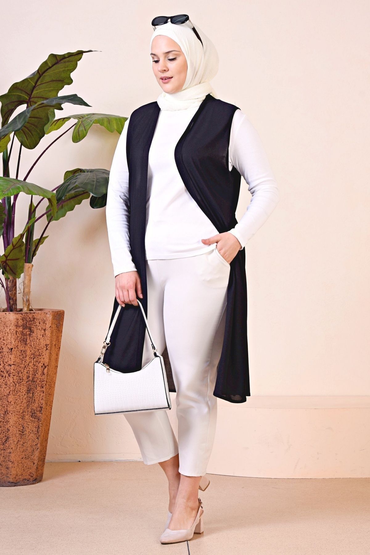 Ferace-Large Size Long Vest - Women's All Seasons 4