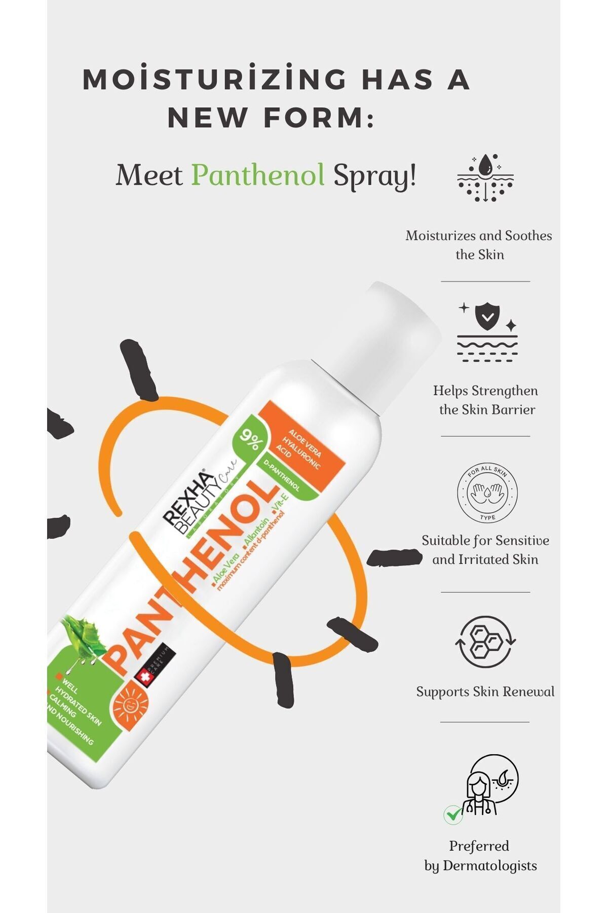 Sprey Bazlı Nemlendirici Ve Onarıcı Cilt Bakımı Içerikli Nemlendirici Sprey -150 ml — RXH06 — تصویر 8 از 9
