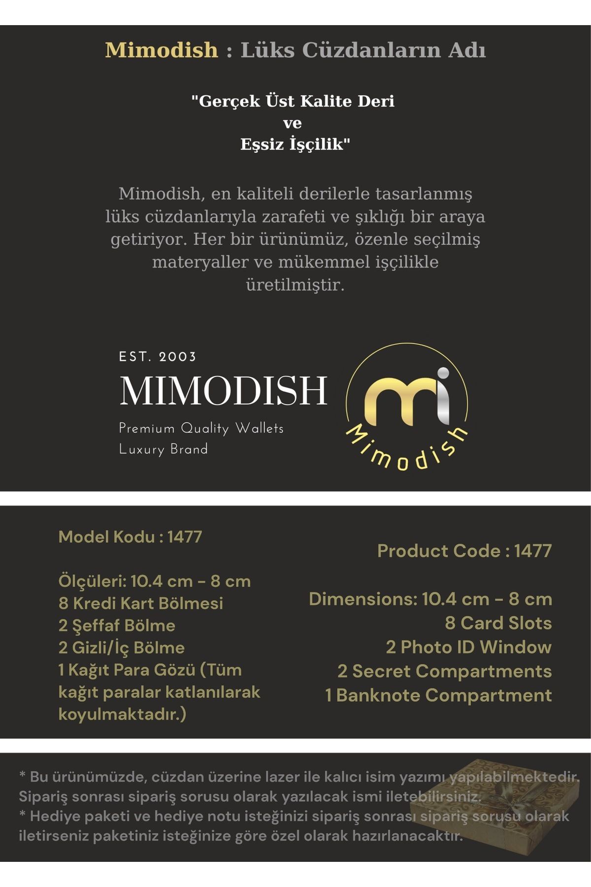 کیف پول مردانه کارت چرمی سیاه و سفید لوکس کلاس 1 Mimodish