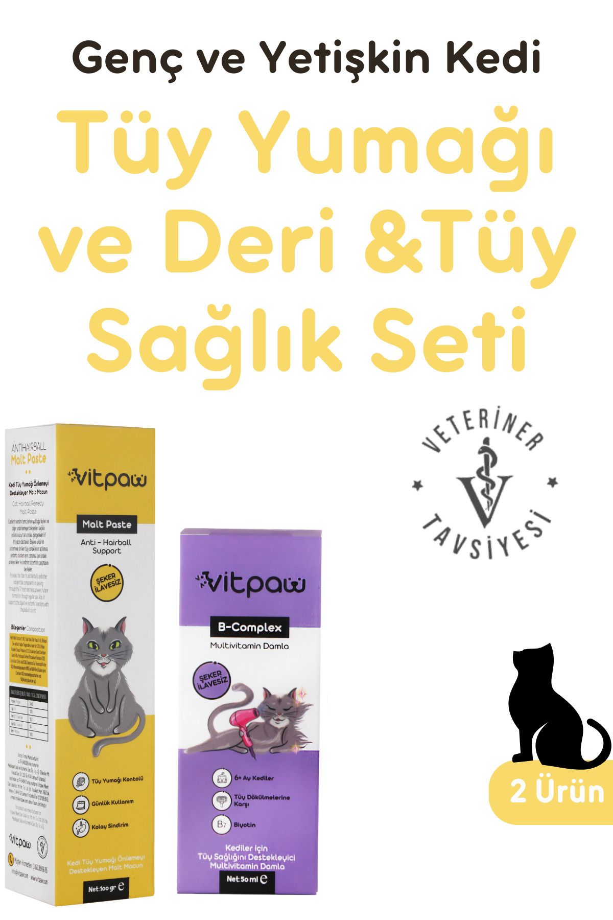 vitpaw Günlük Kullanım Seti (B COMPLEX DAMLA & MALT PASTE)