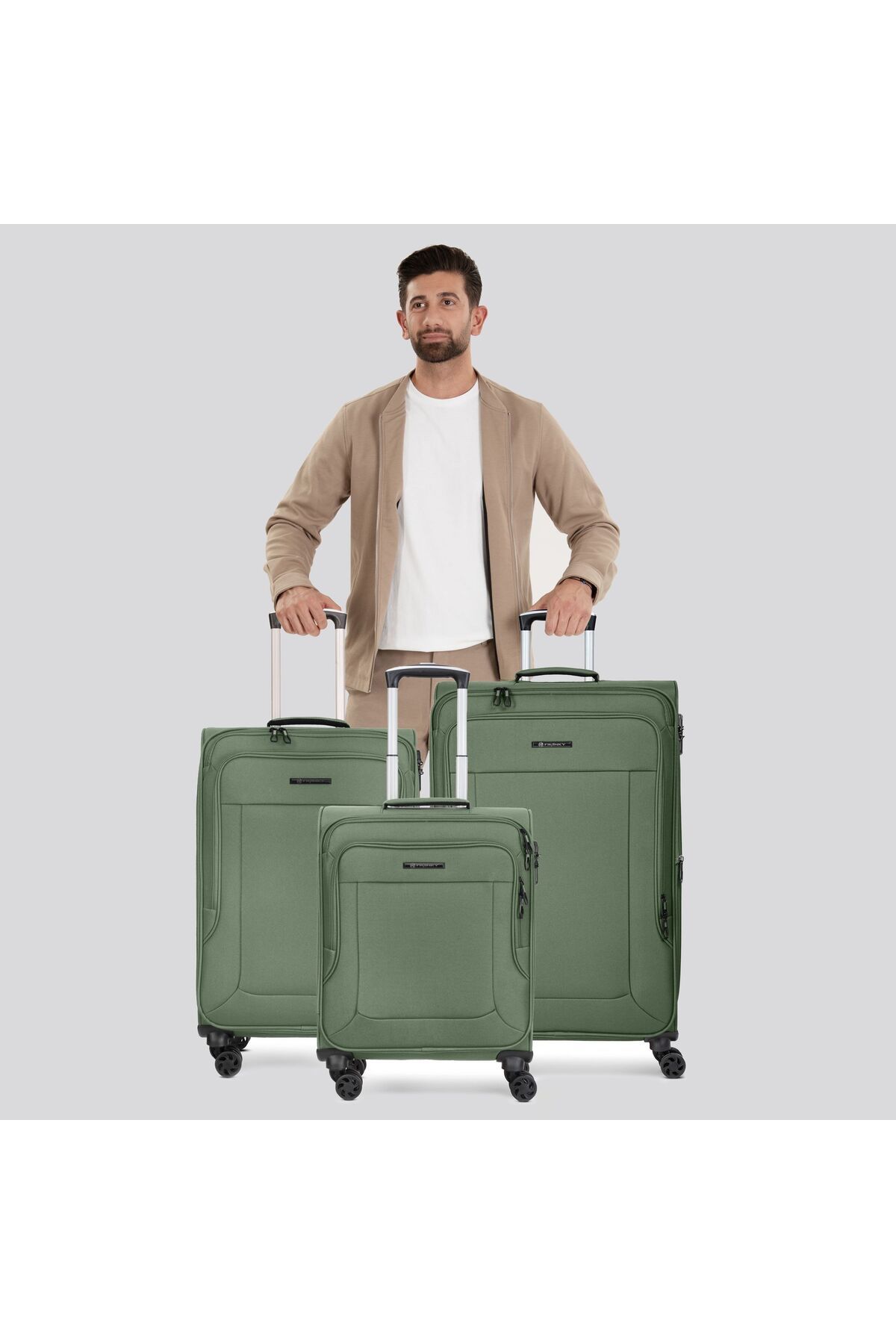 Franky-Melbourne 3.0 – Flexibler Koffersatz mit 4 Rollen, 3-teilig 7