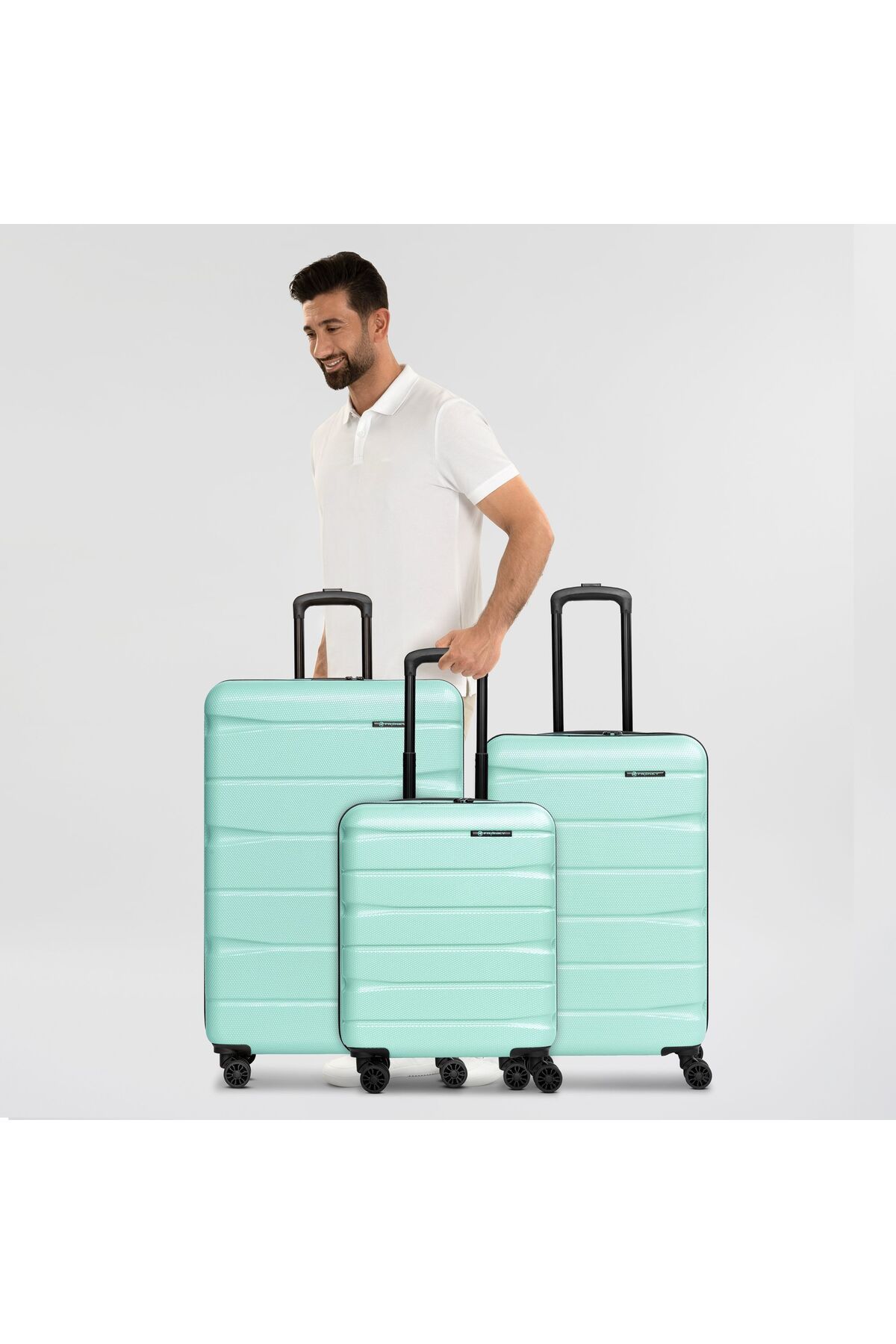 Franky-Münih 4.0 4 Rollen Kofferset Dehnfalte ile 3 maç 8