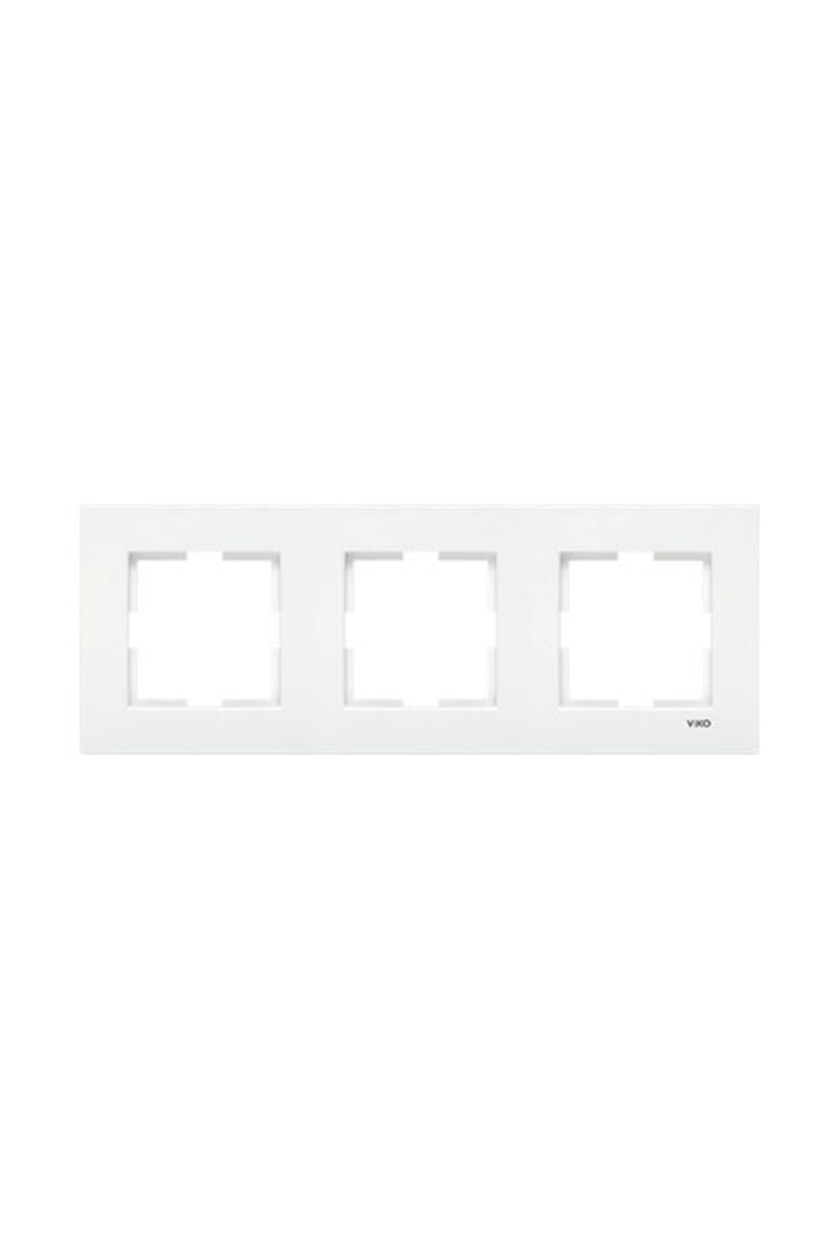 VİKO-Viko Karre White Set of 3 - Grounded Socket, F Connector, Numeris Cat3 Phone Socket and Triple Frame 5