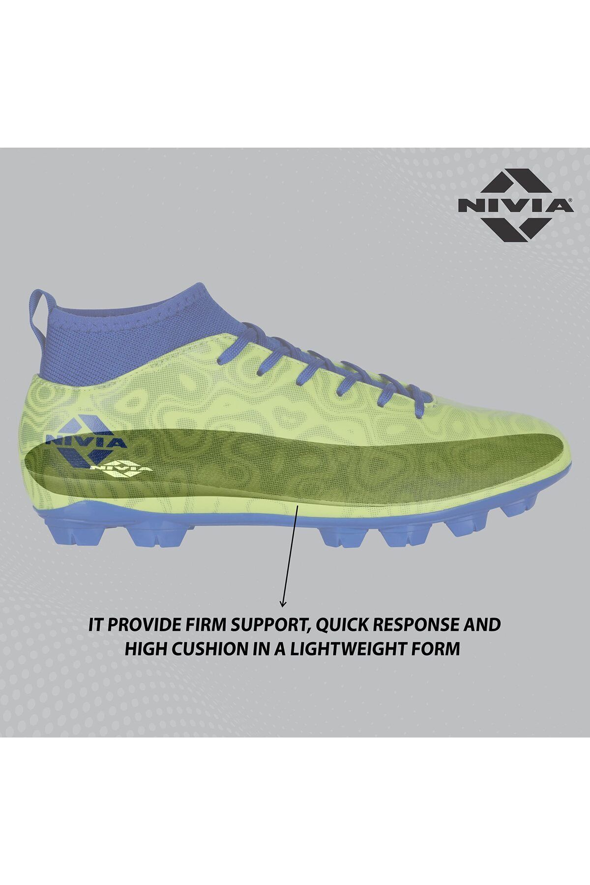 Nivia-Pro Carbonite 5.0 Football Shoes | Sulphur Green | Uk 10 | Sports And Athletic Footwear 5