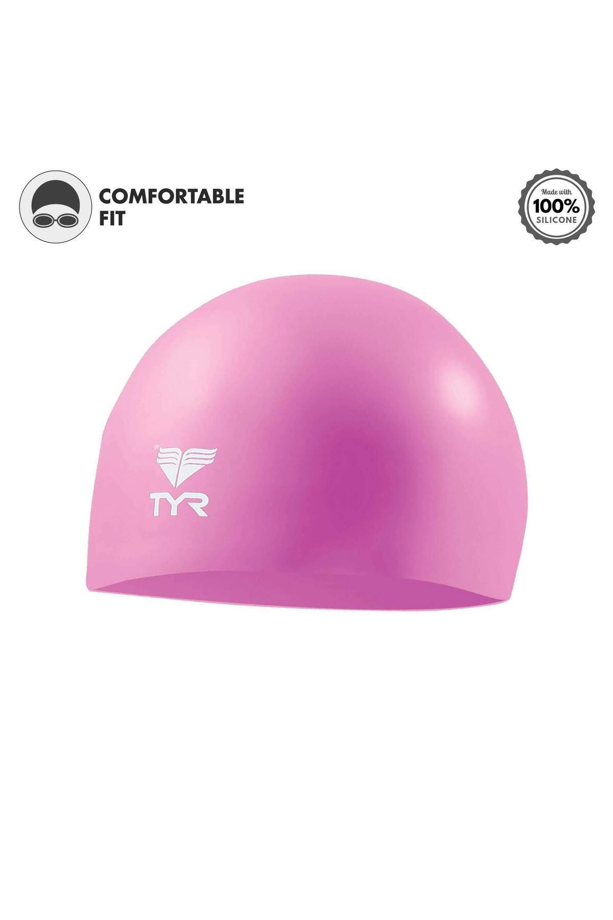 TYR-Wrinkle Free Junior Silicone Cap | One Size | Swimming Cap | Kids Swim Gear 3