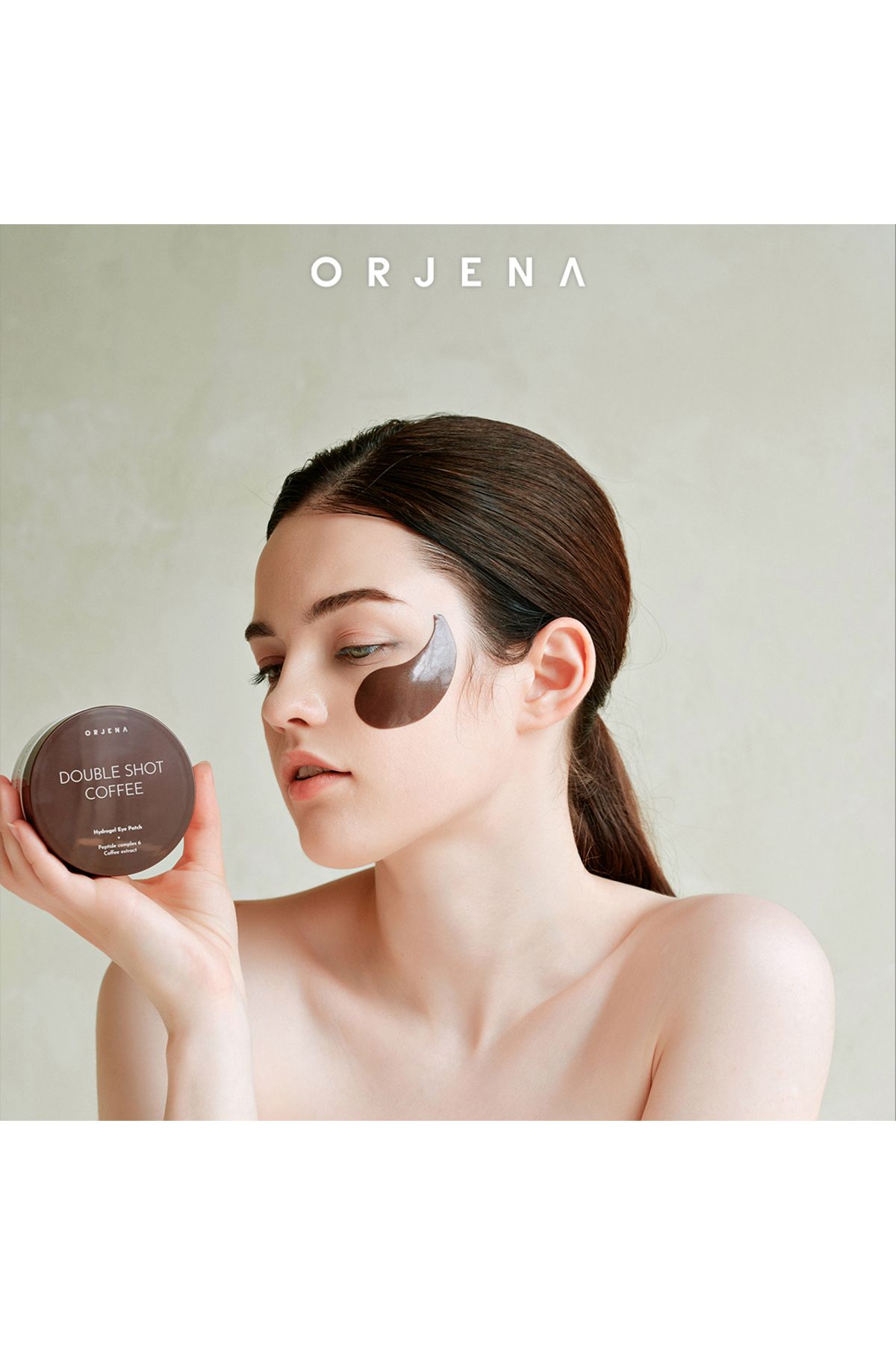 Orjena Double Shot Coffee Hydrogel Eye Patch - Canlandırıcı Sıkılaştırıcı Göz Maskesi -90g 60 Adet