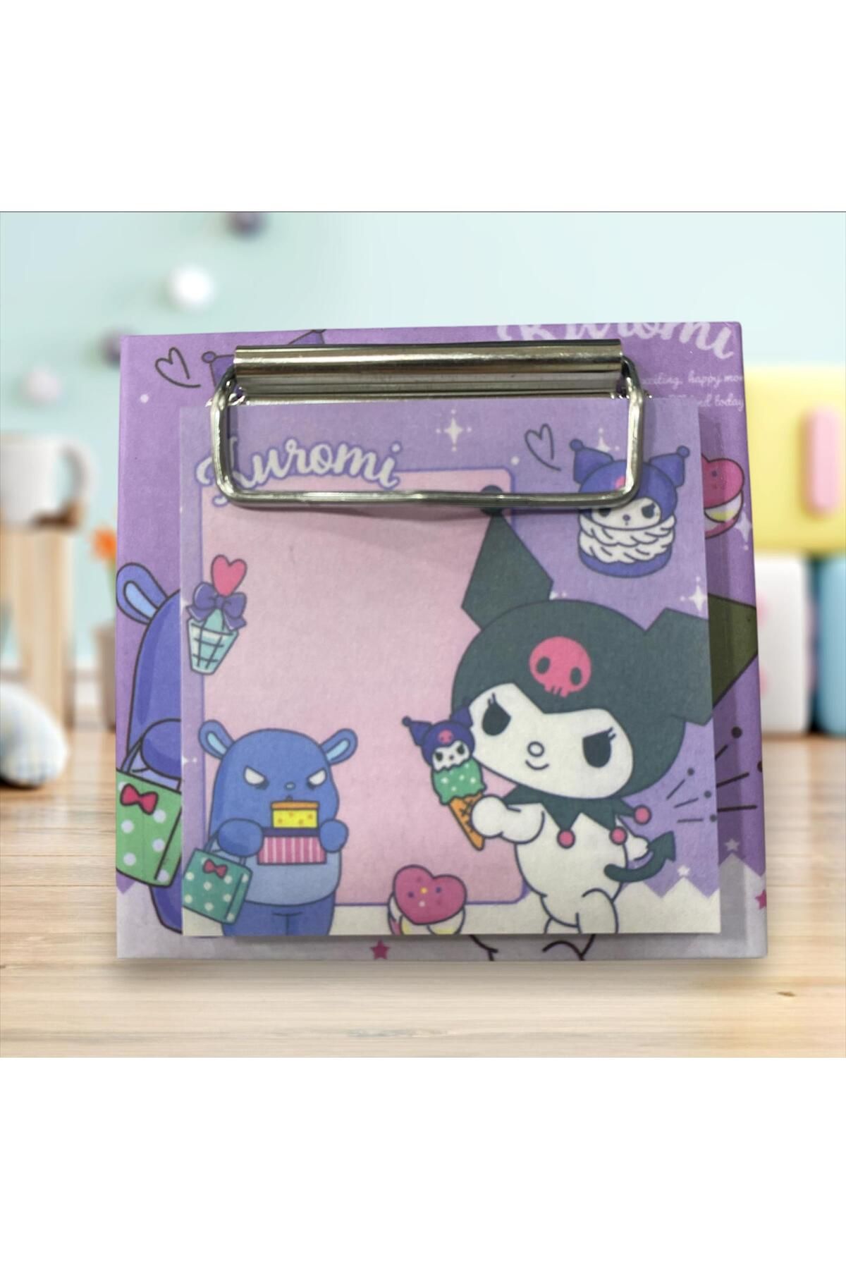 tüftürük Kuromi Mini Sekreterlik Yapışkanlı Post-it Hediyeli