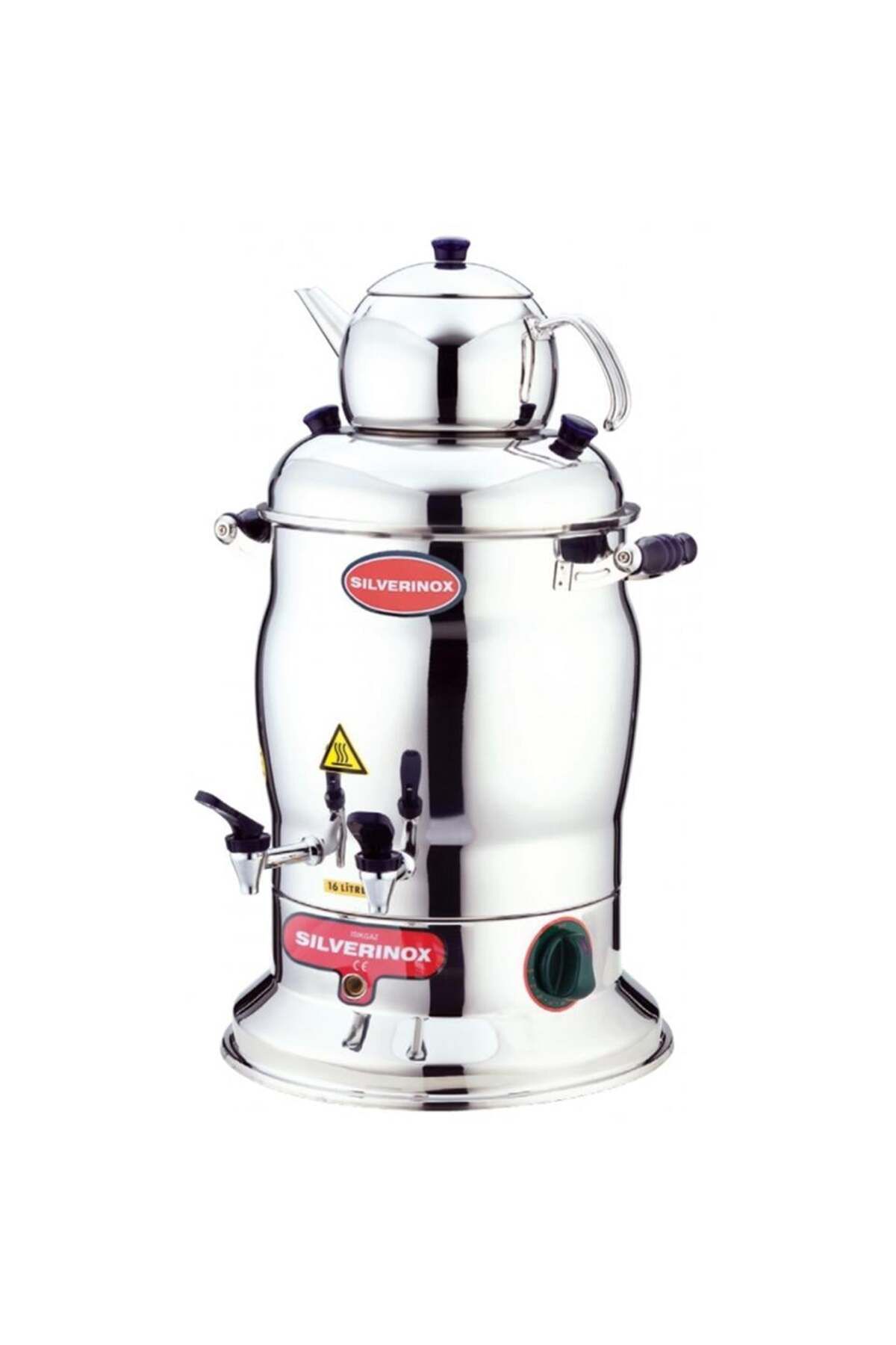 Işıkgaz Silverinox 2200 7 Lt - 2 Demlik Çay Semaveri