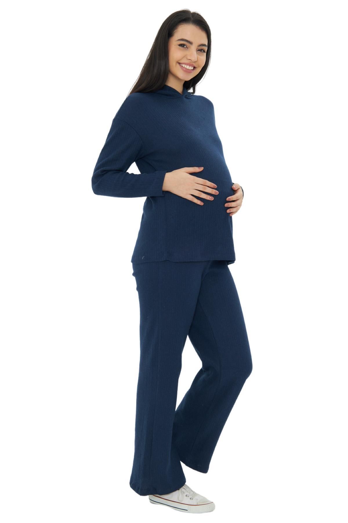 Luvmabelly-- Myra9610 - Knitted Maternity Bottom Top Set 1