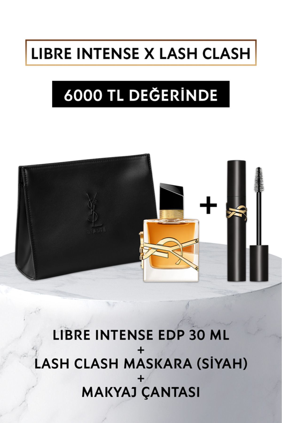 ست عطر زنانه لیبره اینتنس و لش کلش و کیف آرایش 7829999999193 Yves Saint Laurent