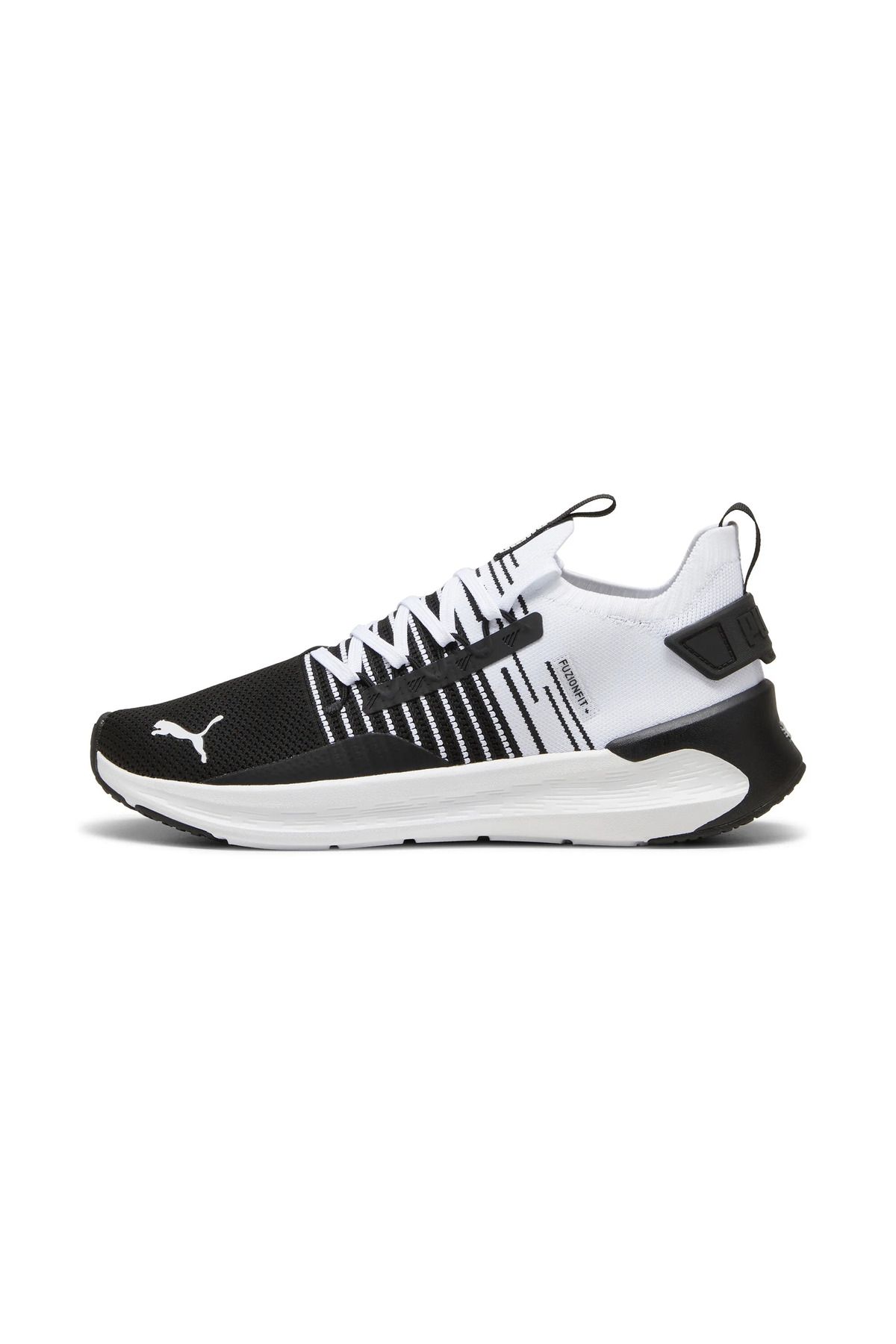Softride Symmetry Fuzion-PUMA مشکی-خاکستری تیره سرد-PUMA سفید Puma